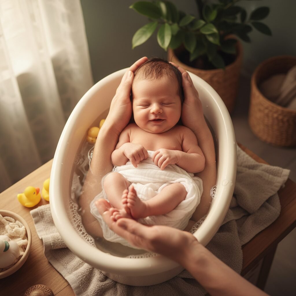 5 Genius Hacks To Grip A Slippery Newborn During Bath Time