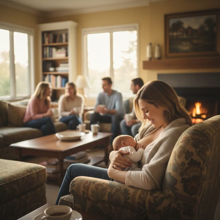 How To Nurse With Guests Around Without Feeling Awkward