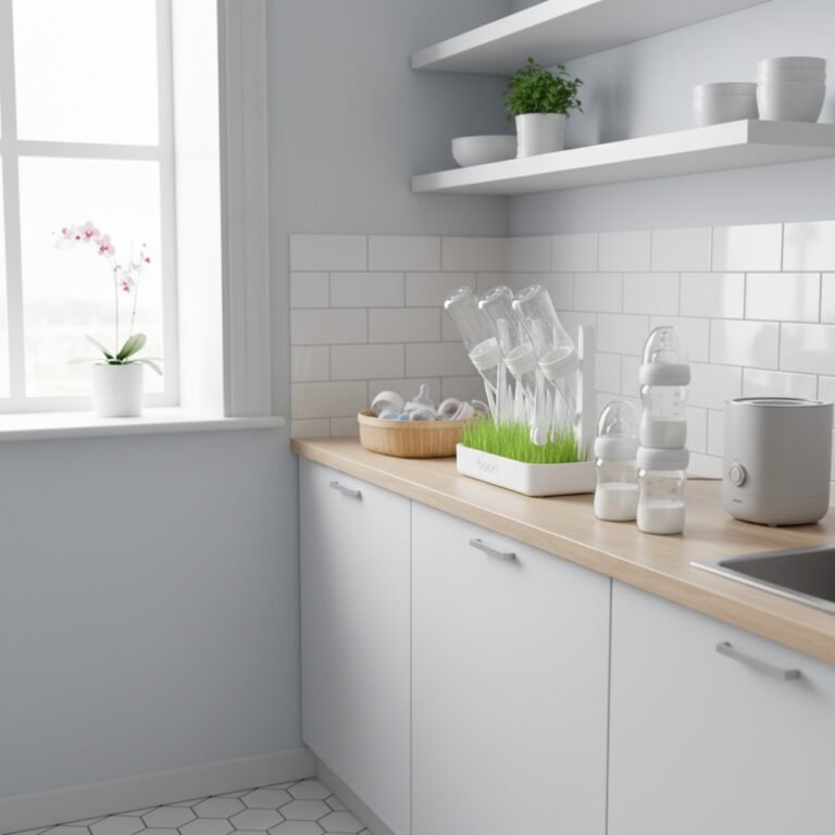 How To Organize Baby Bottles In A Tiny Kitchen