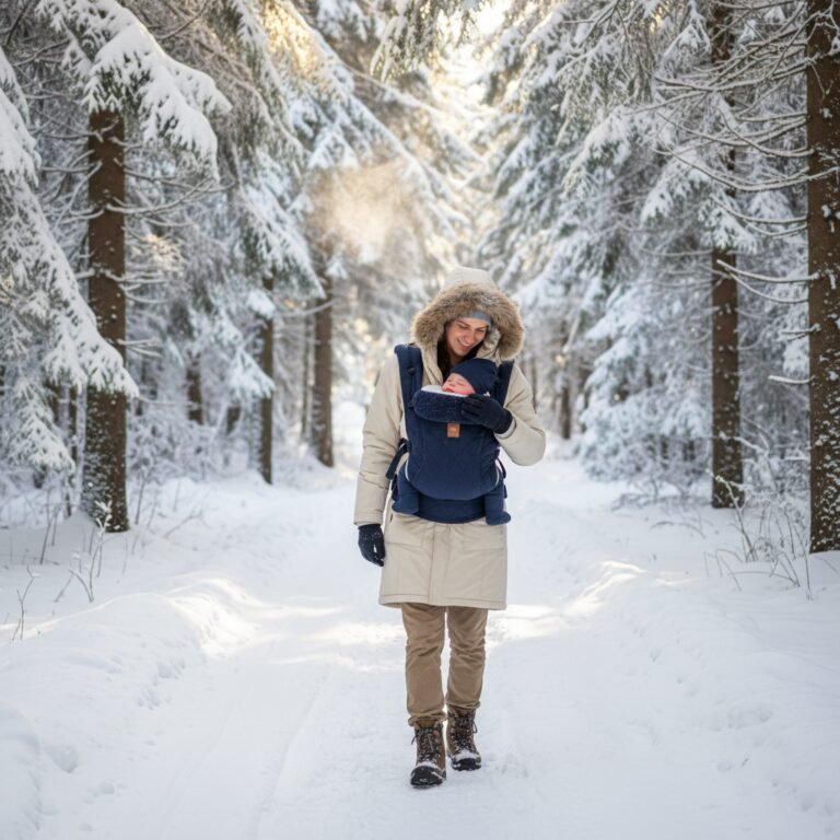 How to Wear Your Newborn in Winter Without Overheating Them