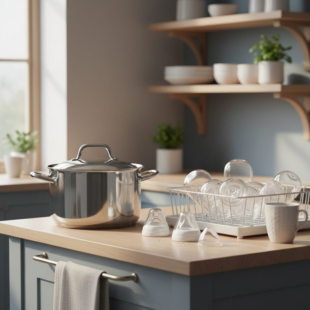 No Sterilizer? No Problem! The Old-School Pot Method to Sanitize Bottles