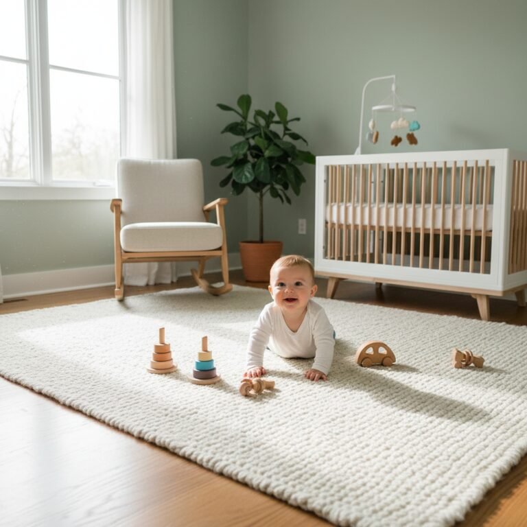 The Softest Non Toxic Nursery Rugs Perfect For Tummy Time