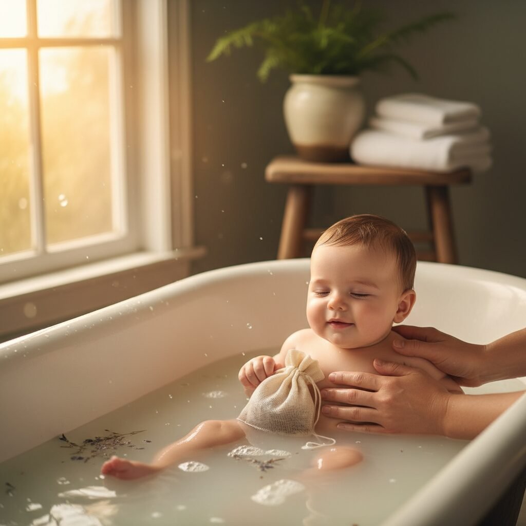 The Witching Hour Cure: A DIY Herbal Bath Recipe That Soothes Fussiness