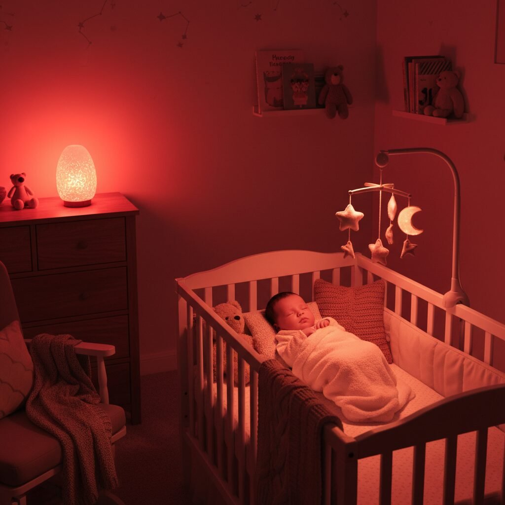 Why A Red Light Bulb Is The Secret To Better Newborn Sleep