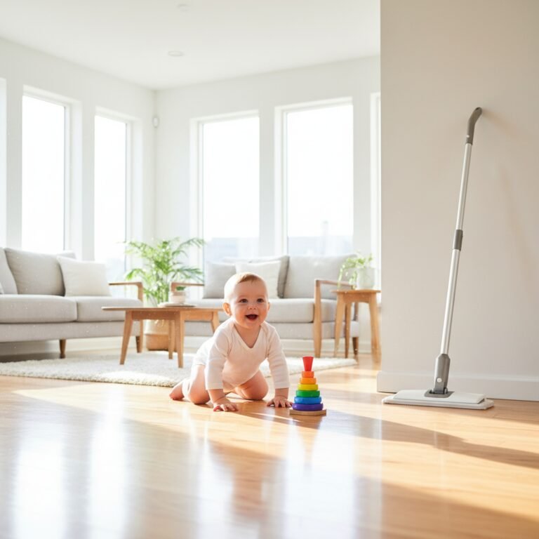 Why A Steam Mop Is The Safest Way To Clean Floors For Crawling Babies